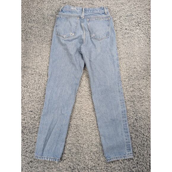 BDG Jeans Women 25 Blue Normcore Toothpick High Rise Casual Distressed Y2K Denim - Picture 2 of 10